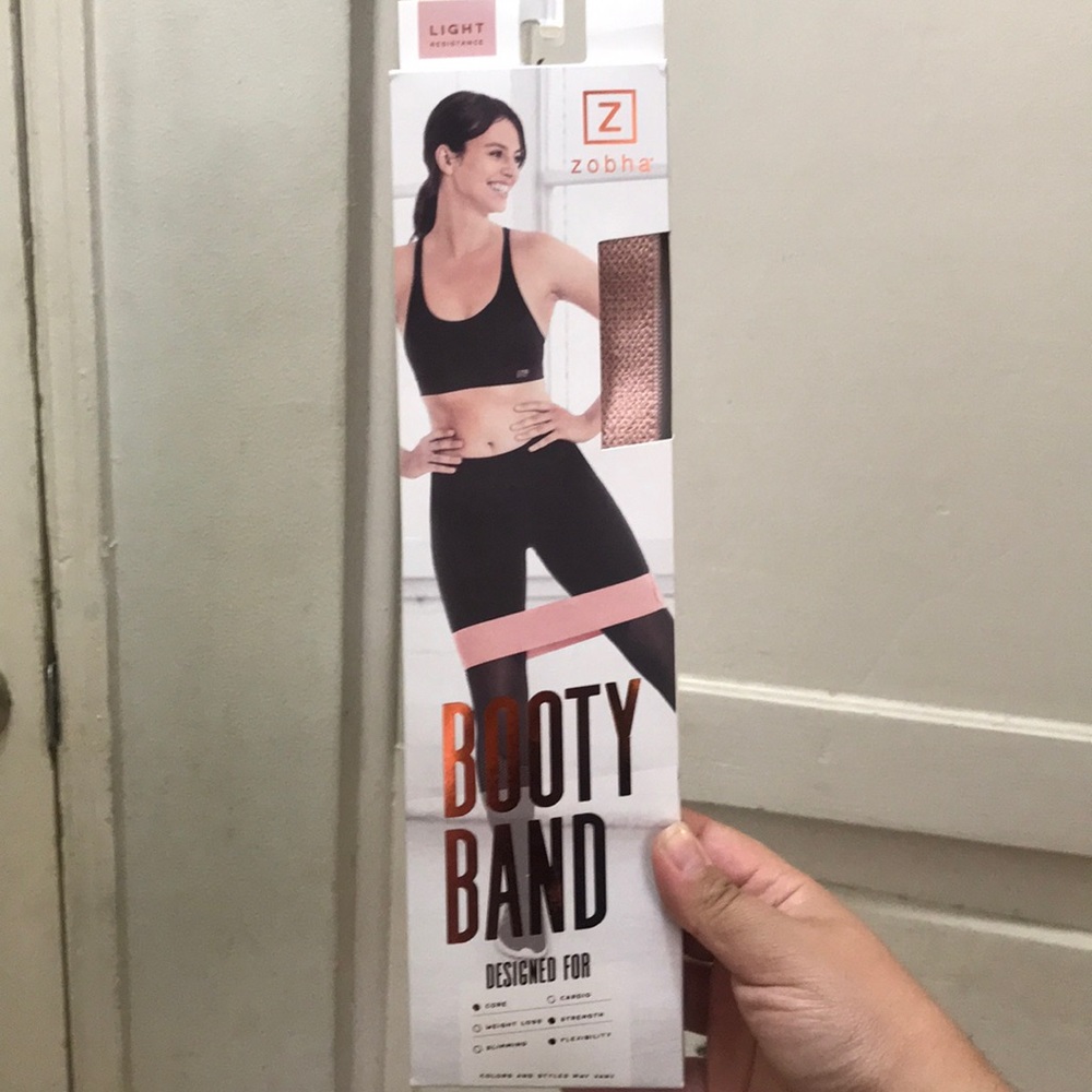 Zobha Pink Light Resistance Workout Band
